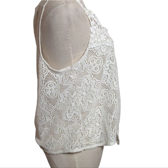 Kimchi Blue White Lace Tie Top - Picture 5 of 8